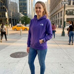 The North Face women's Small Purple Hoodie with front pockets